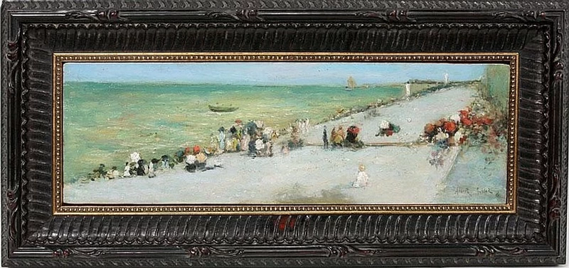 Scena di spiaggia con figure
